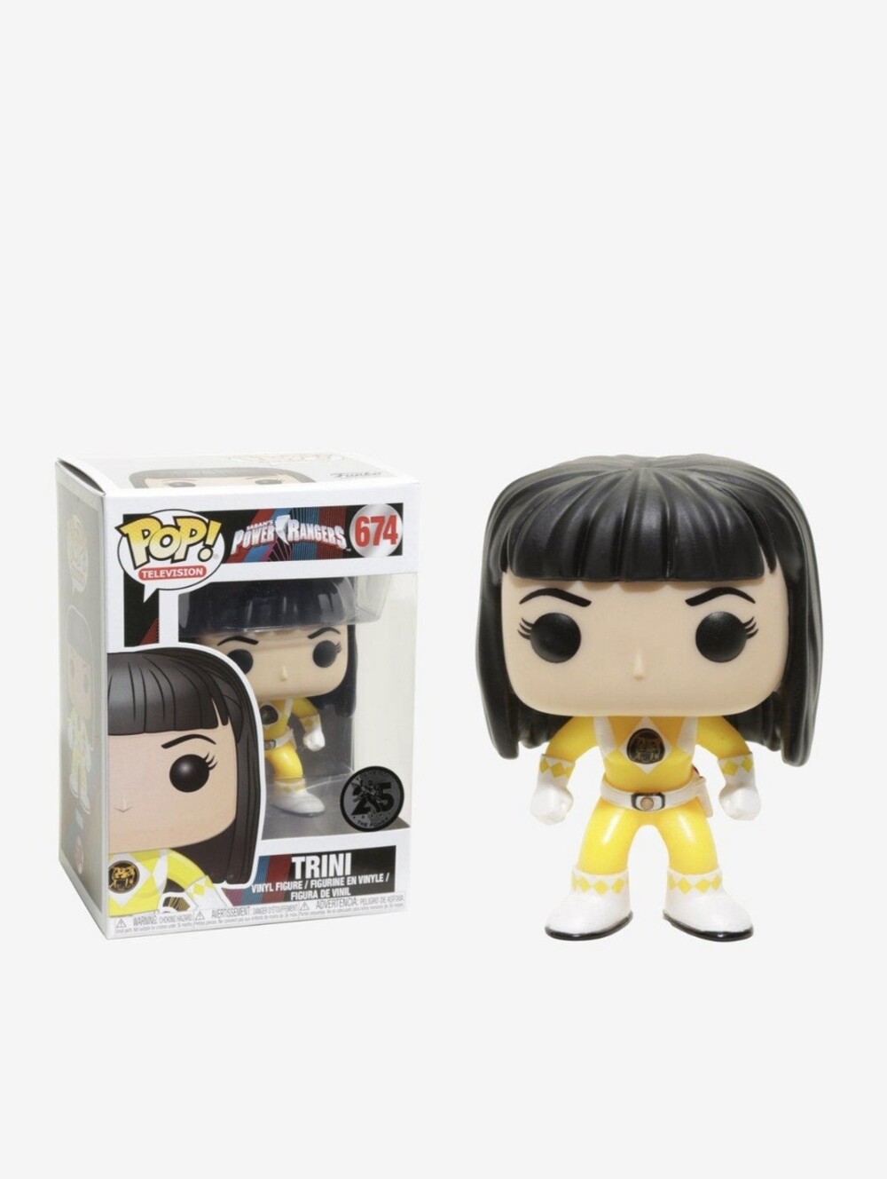 Funko Pop 25th Anniversary Power Rangers Yellow Trini Ranger Vinyl Figure